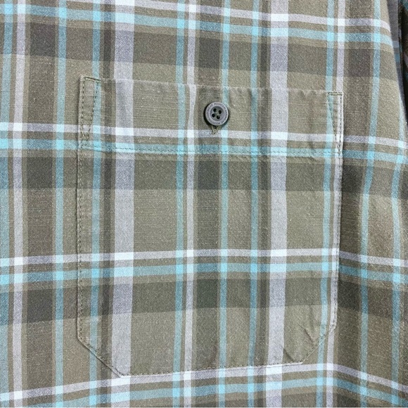 Mountain Hardwear Men's Large Plaid Collared Shirt Big Cottonwood Long Sleeve - Picture 7 of 16